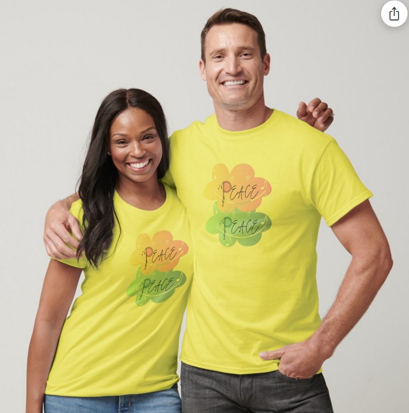 (I) Peace (music is peace theme design) Tees - Image 11