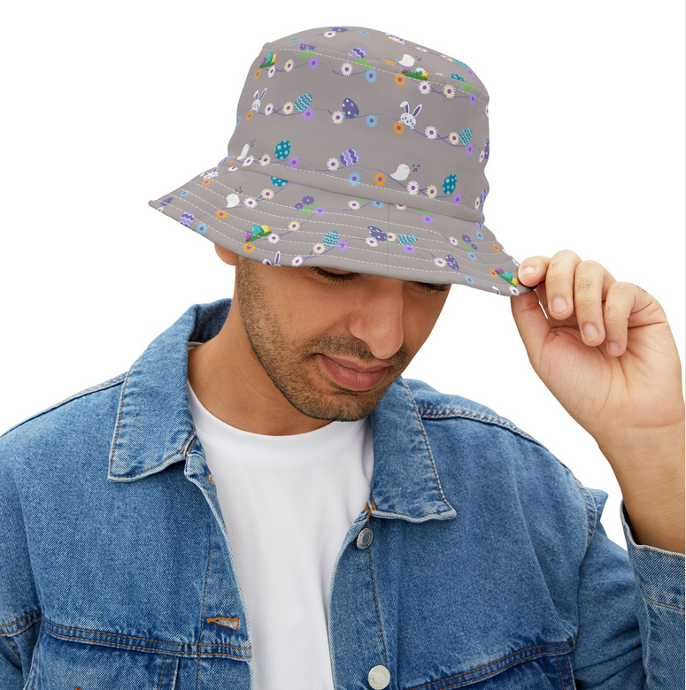 Bucket Hats - Blue Grey - Easter Special Version 2 - Image 2