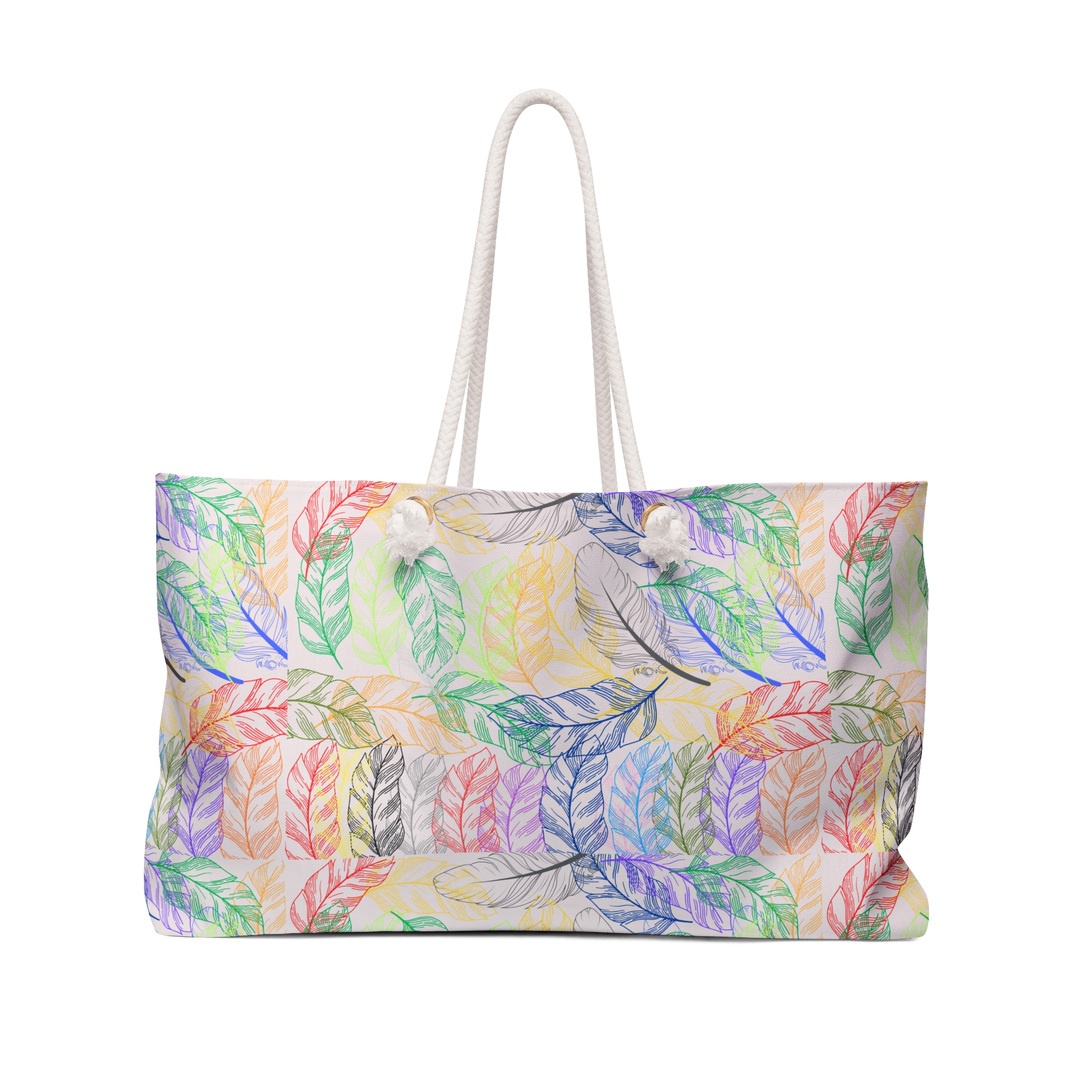Weekender Tote Bags - Feather touch (Pink) - Image 2