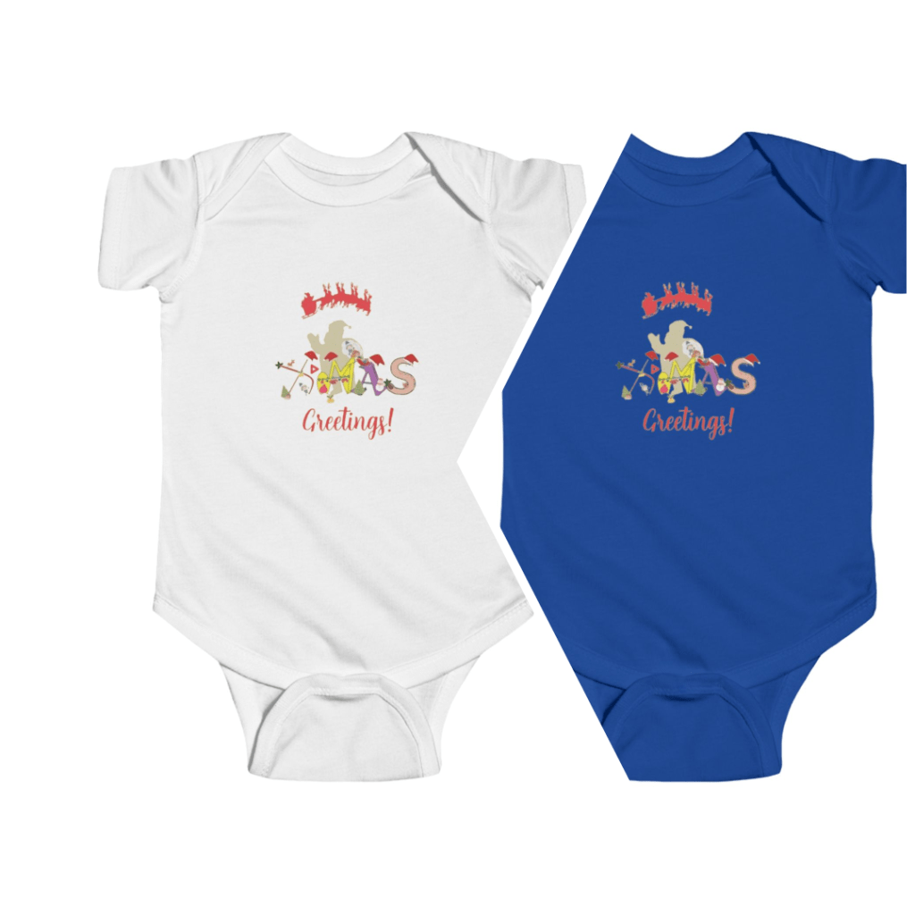 Baby Romper - Christmas Greetings