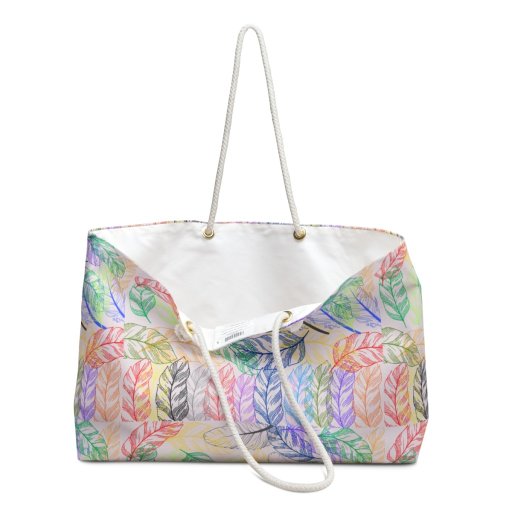 Weekender Tote Bags - Feather touch (Pink)