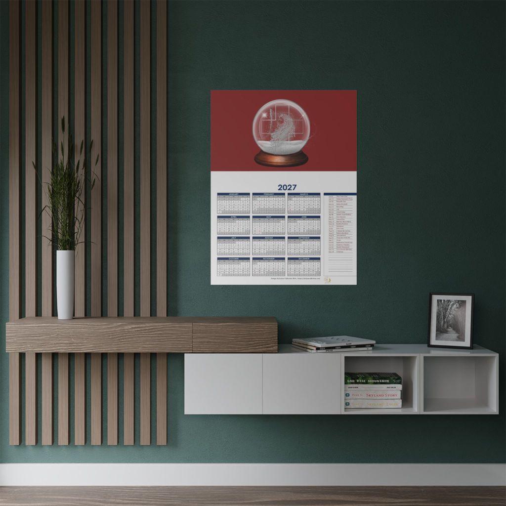 2027 Calendar Poster -The Snow Globe
